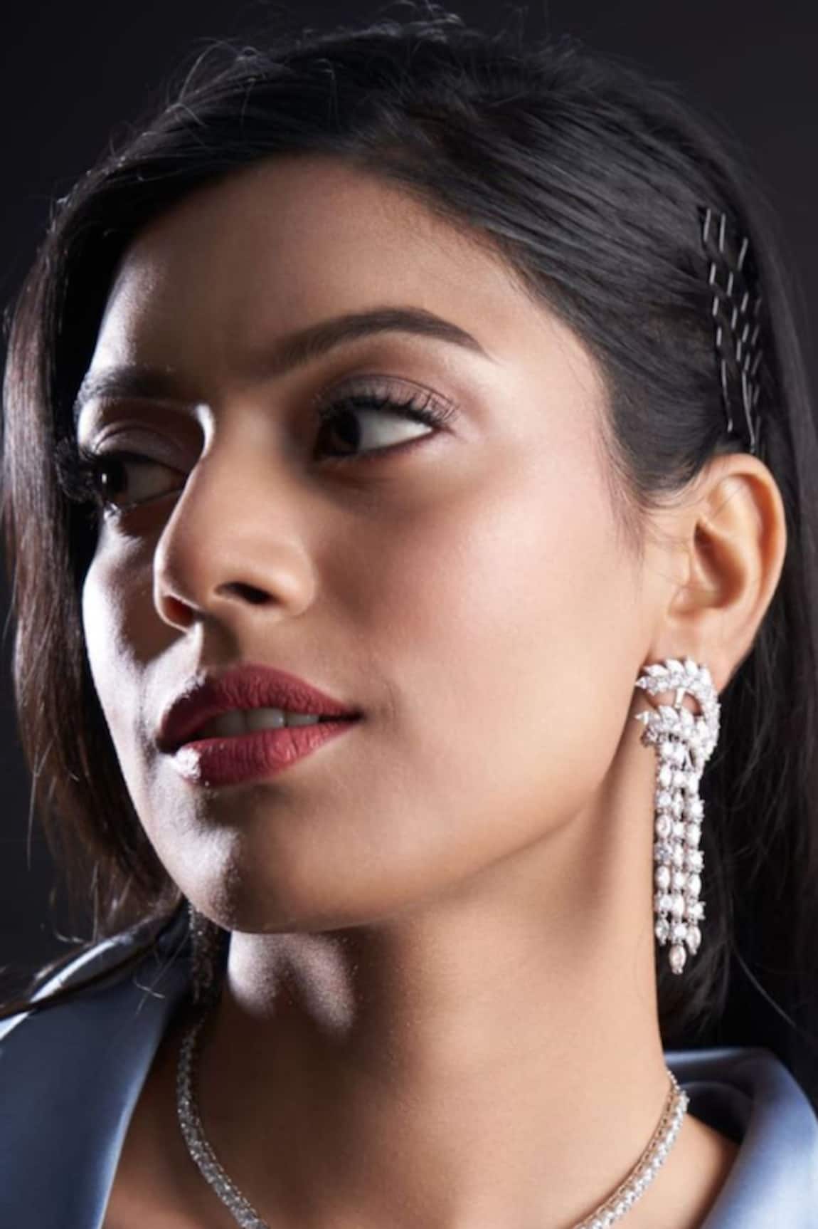 Mozaati Freya Cubic Zirconia Embellished Earrings 