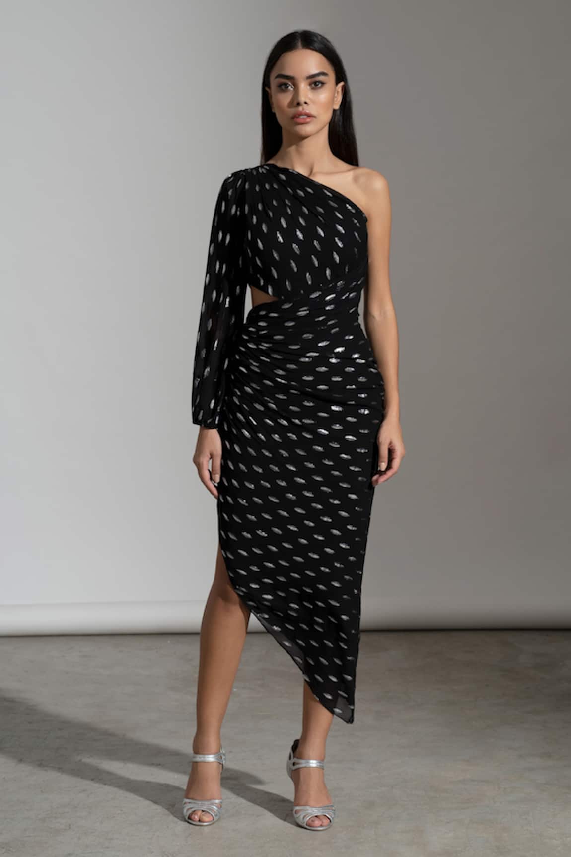 AMRTA by GUNEET KONDAL Gathered Full Sleeve Dress 