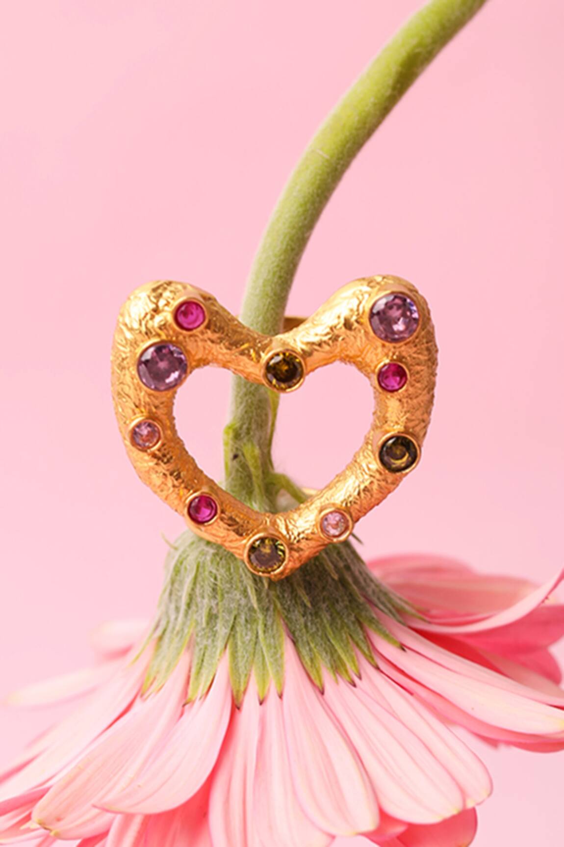 And Also Embellished Heart Ring