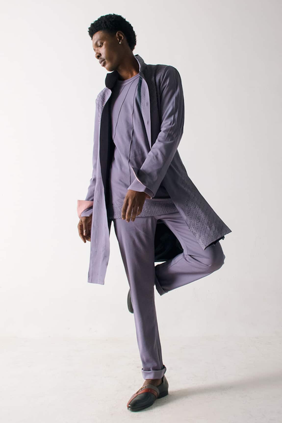 Jatin Malik Straight-Fit Solid Trouser