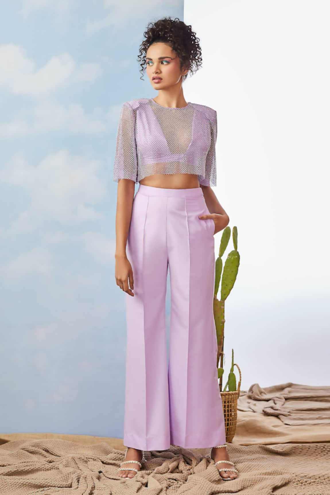 FabAlley Trousers And Pants  Buy FabAlley Wine Belted High Waist Flared  Trousers Online  Nykaa Fashion