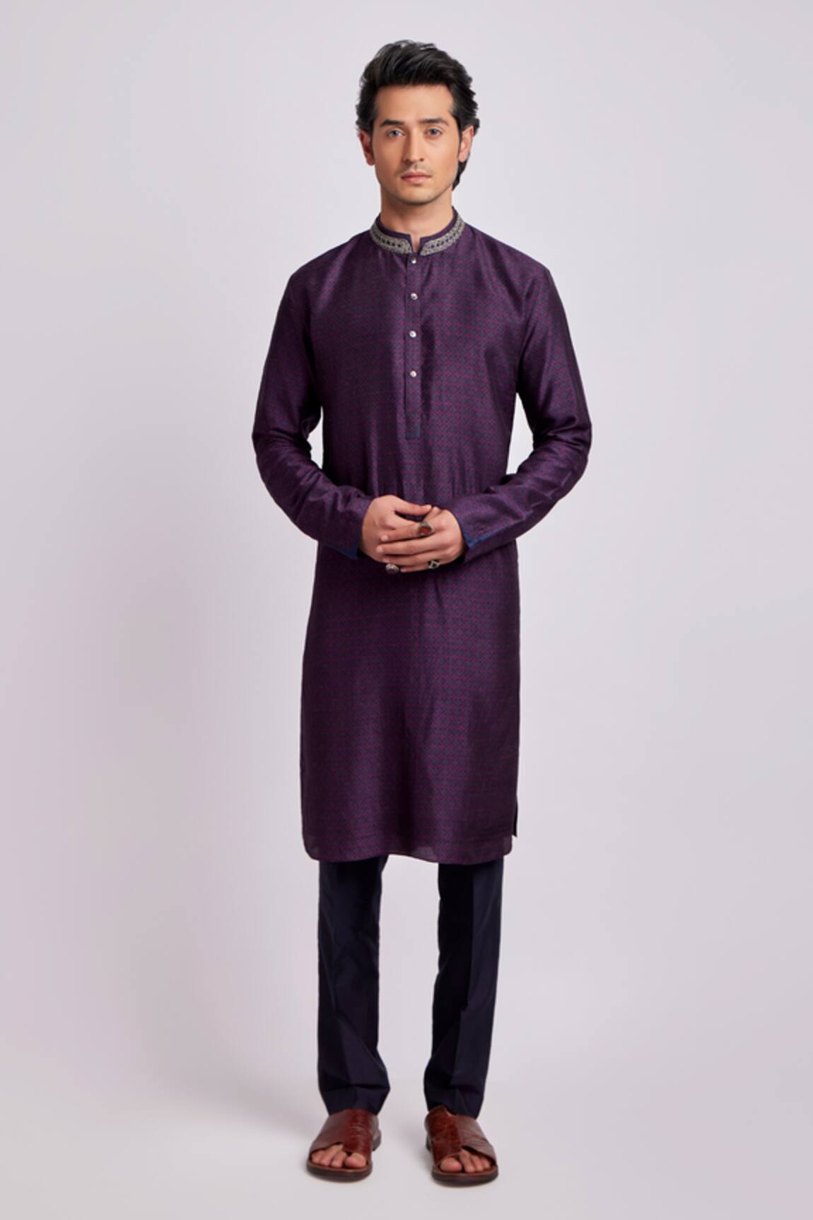 Bubber Couture Mikhail Diametric Print Kurta Set