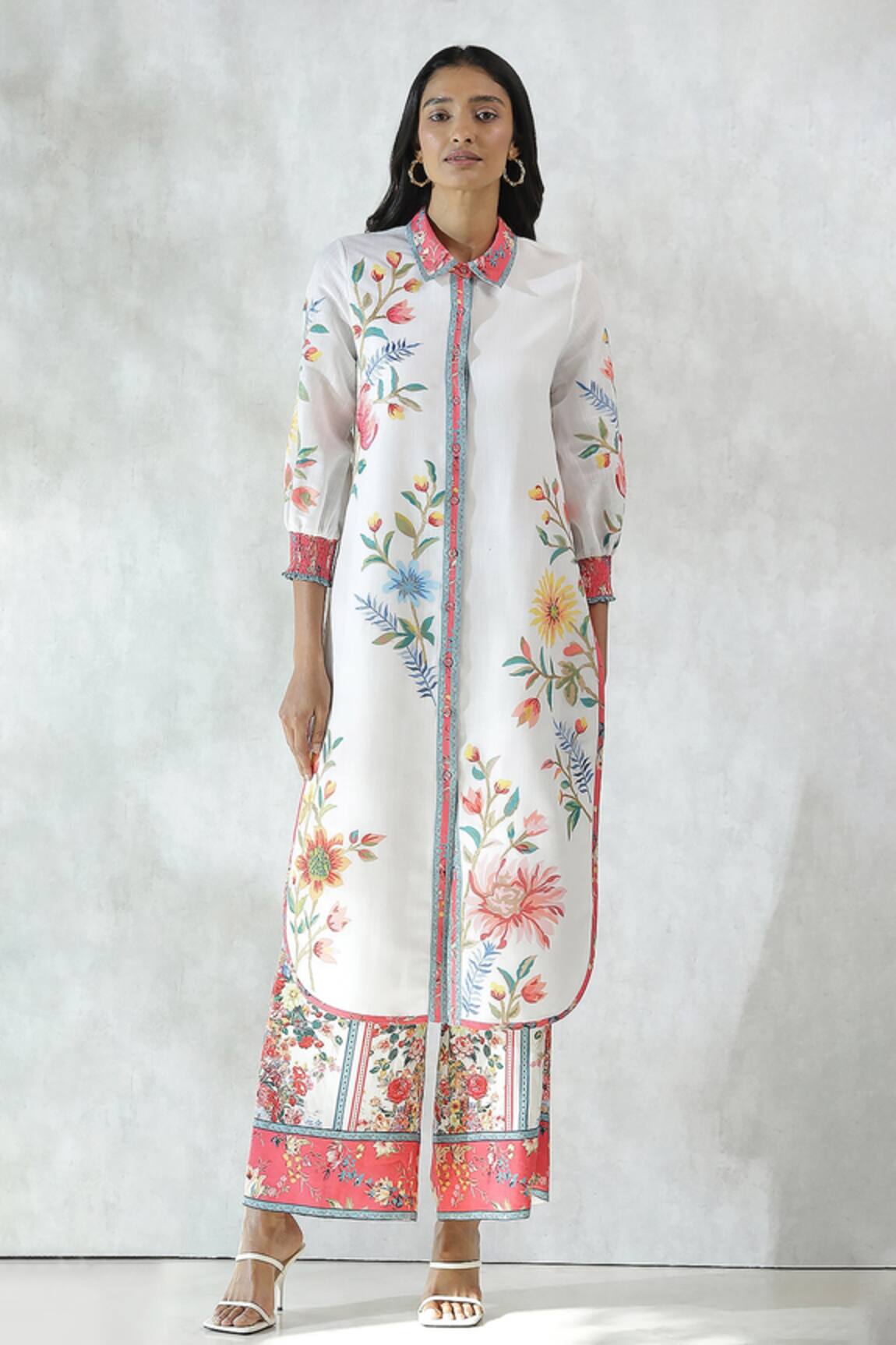 Ranna Gill Floral Bouquet Print Kurta