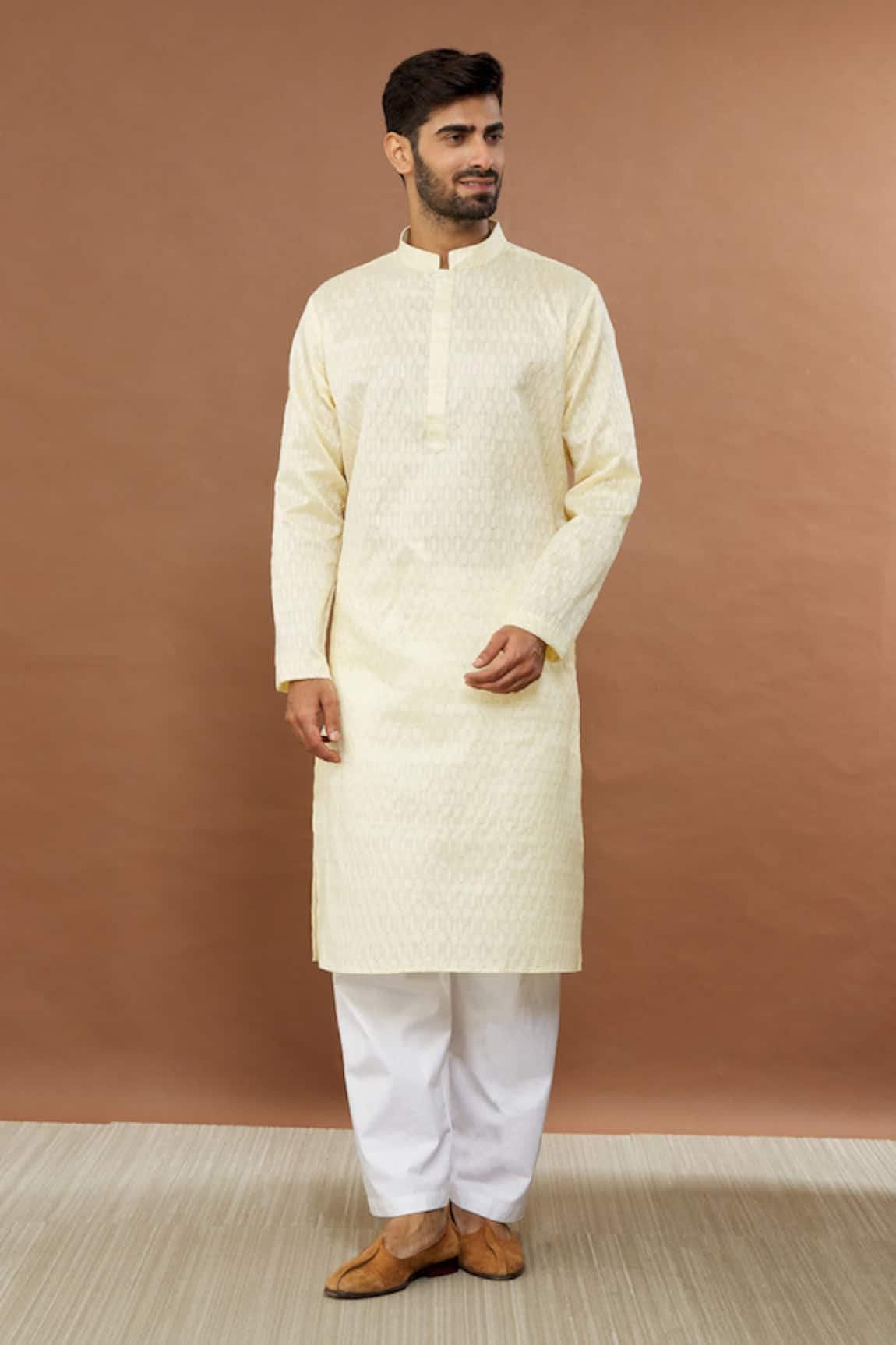 Aham-Vayam Kharif Silk Cotton Kurta Set