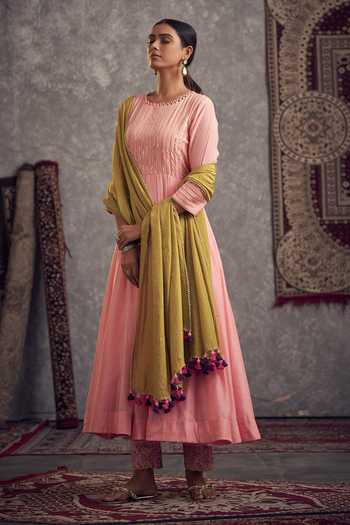 Hirika & Dhruti Gota Embroidered Anarkali Set 