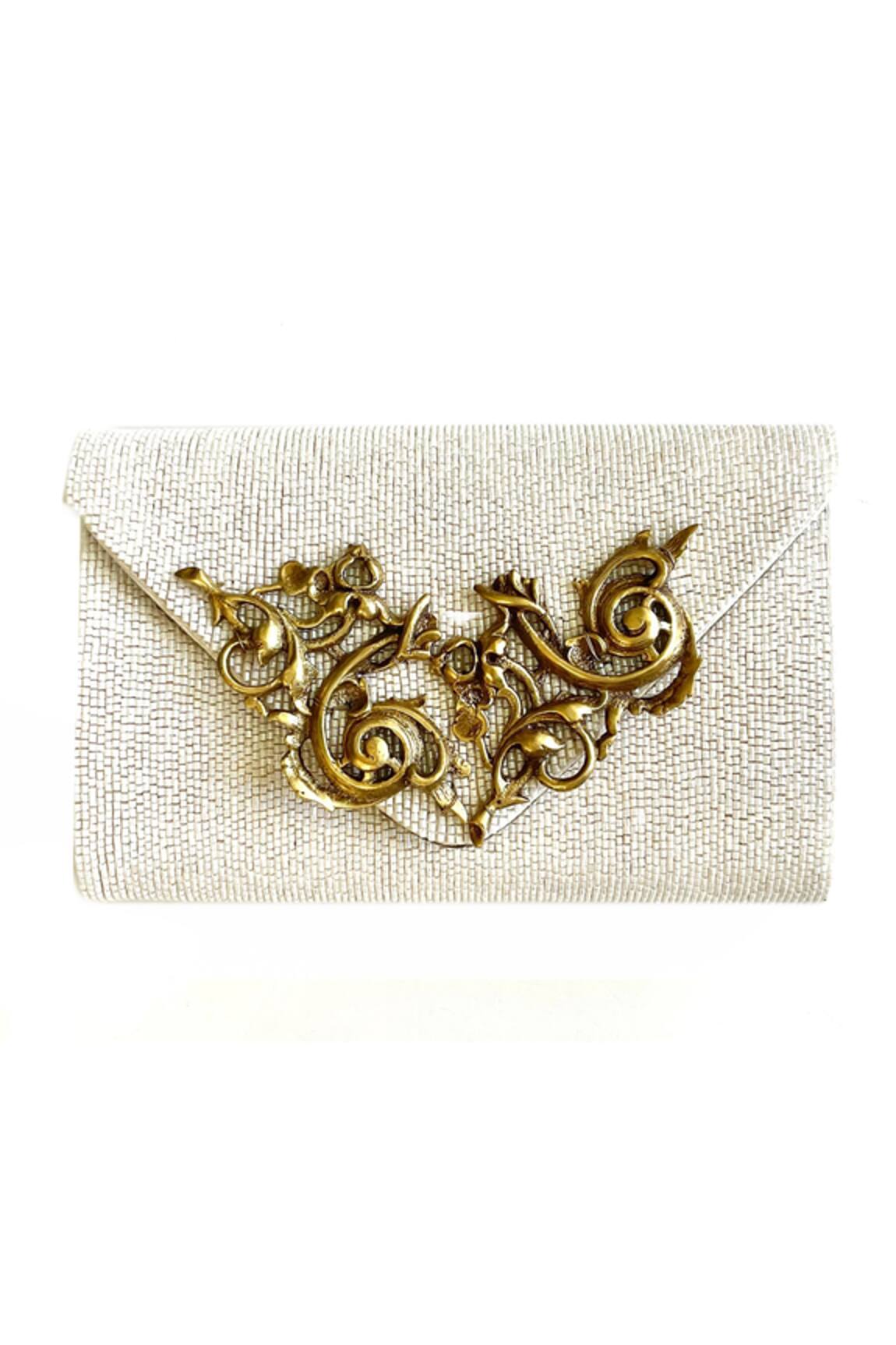 Kokommo Hand Embroidered Baroque Clutch