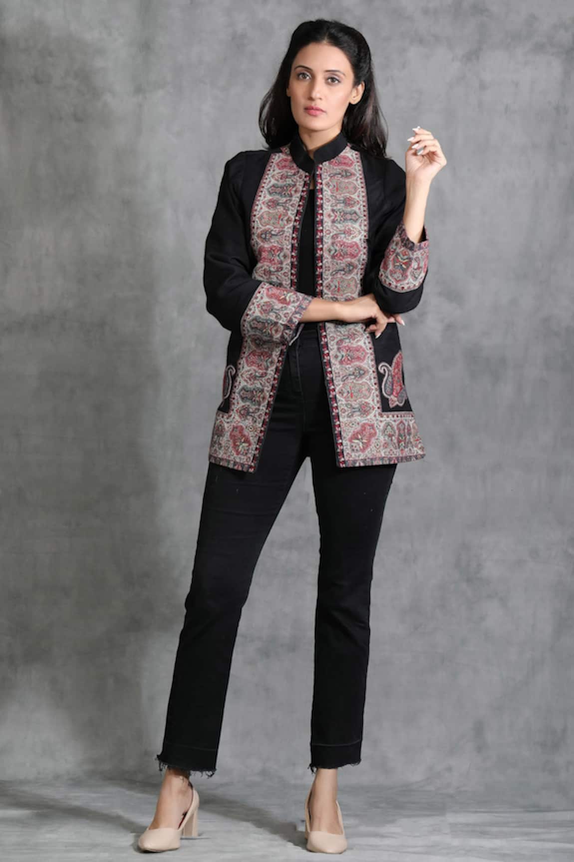 Dusala Handwoven Pashmina Vintage Jacket