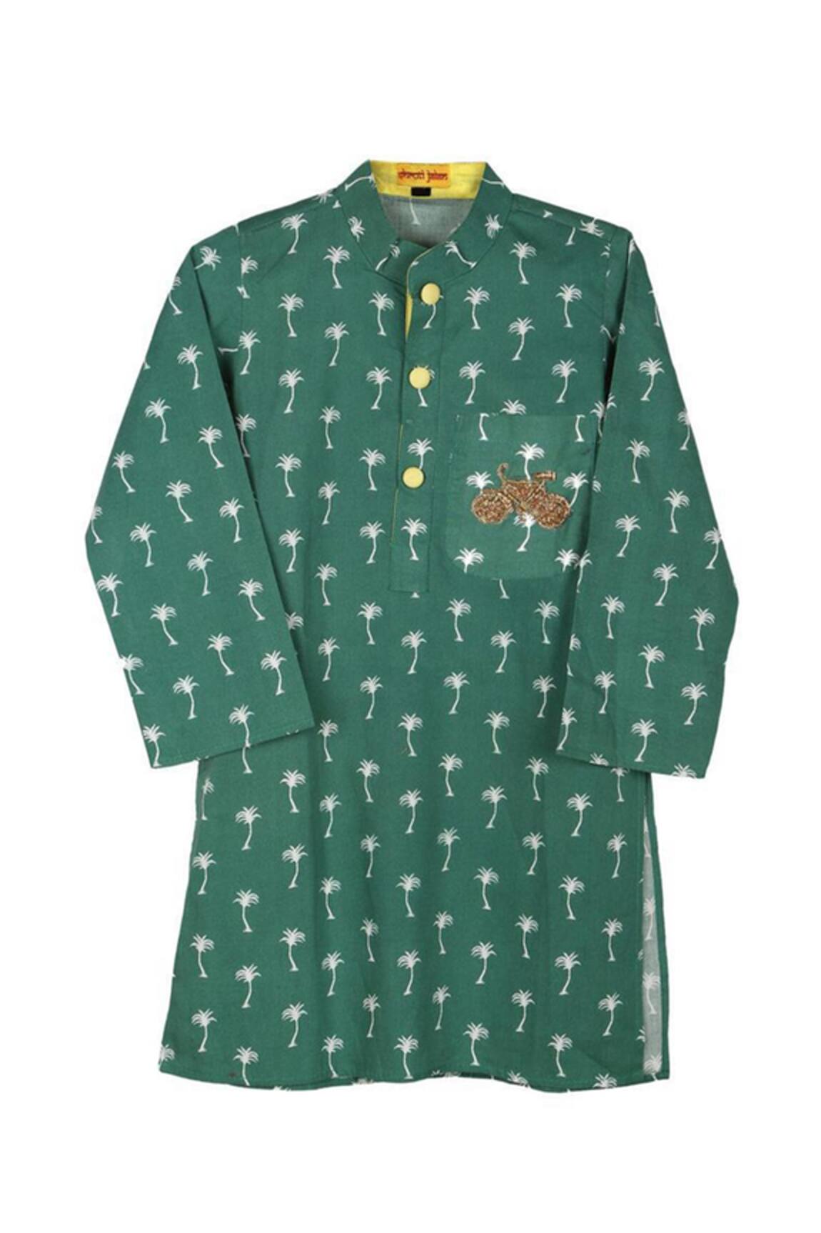 Shruti Jalan Palm Tree Print Kurta