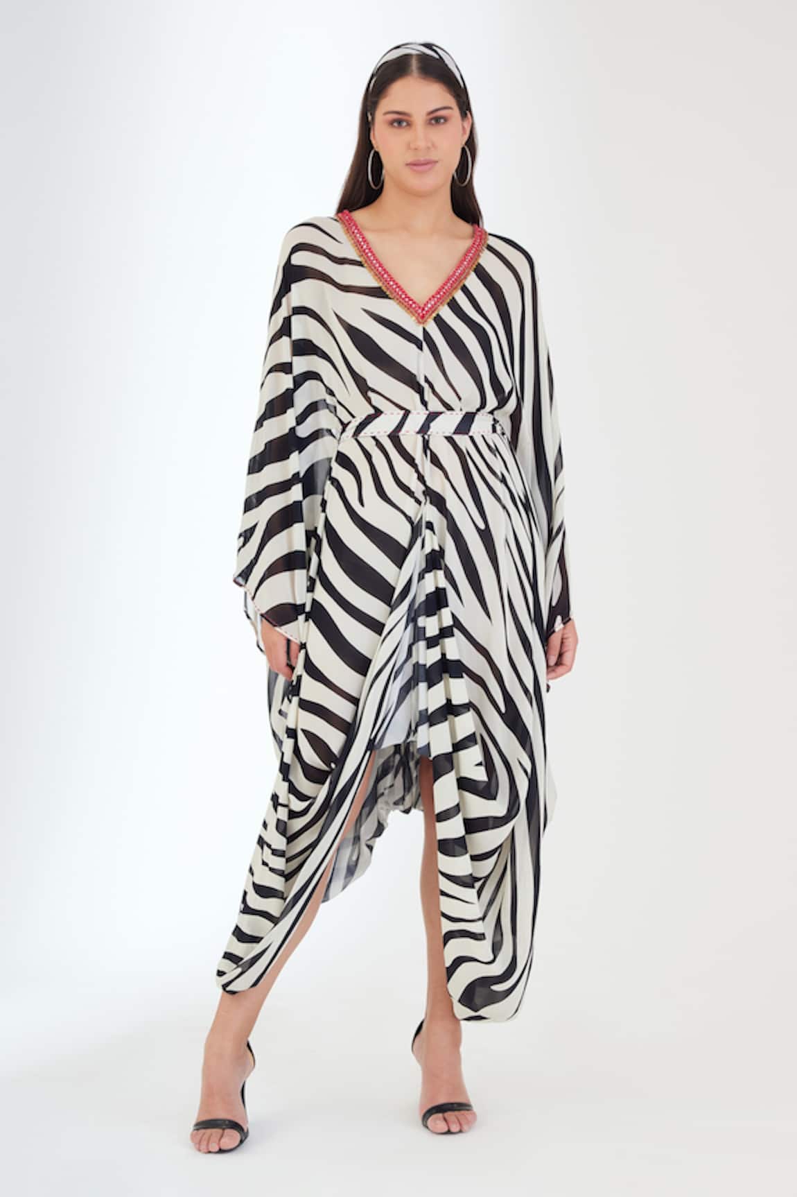 Nikasha Animal Print Kaftan Dress 