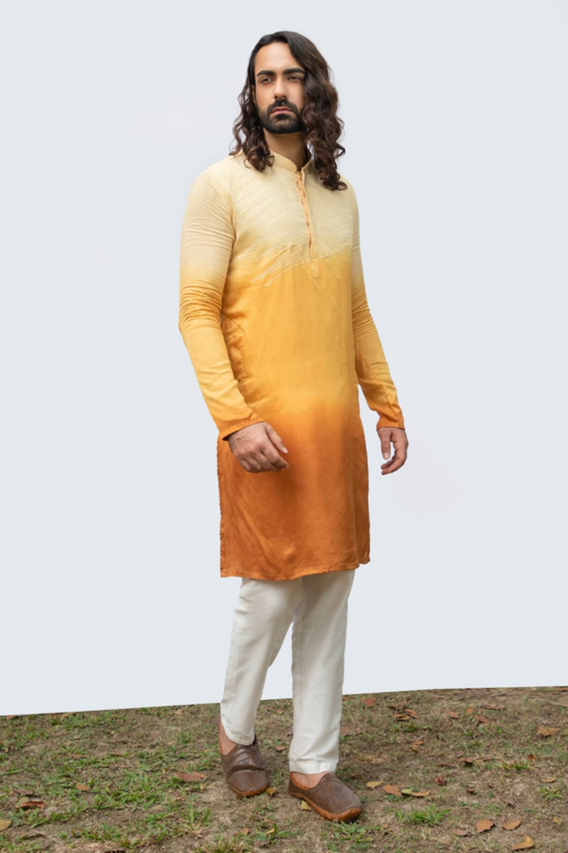 Kaka Calcutta Abstract Embroidered Kurta Set