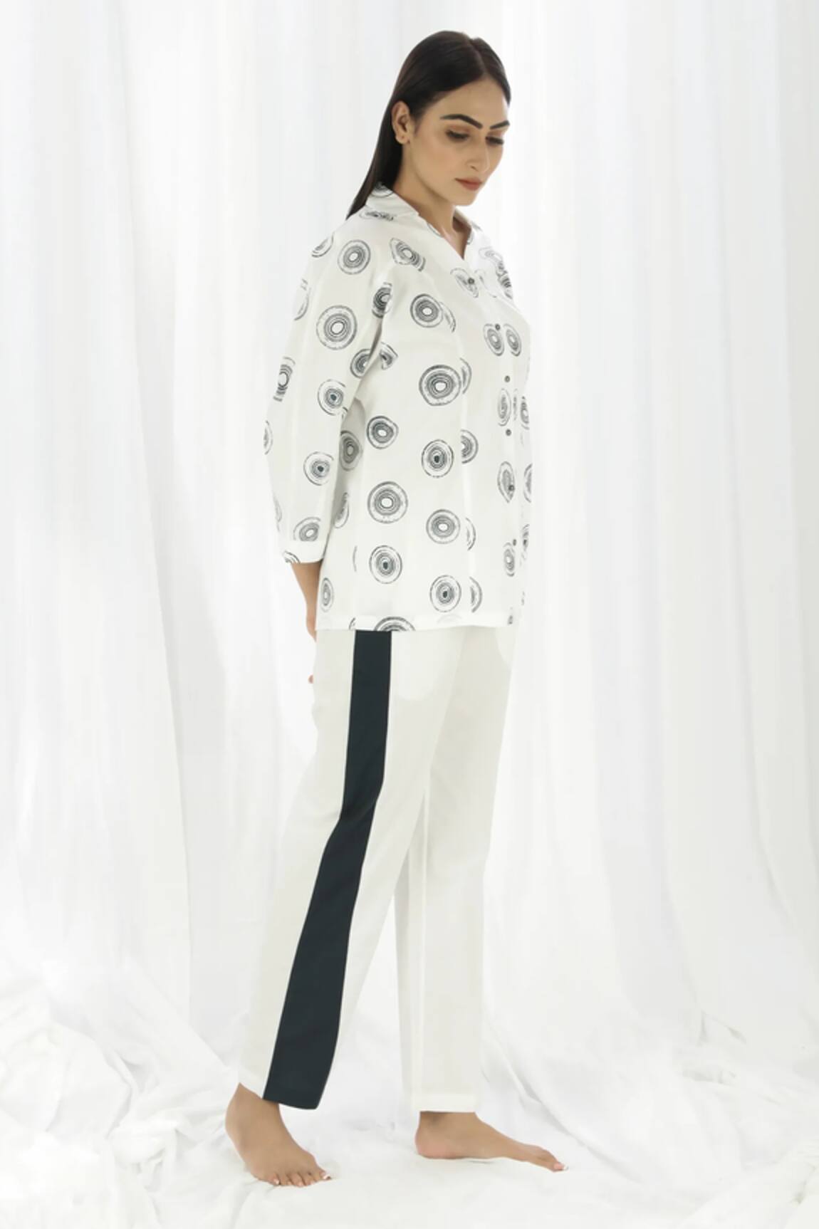 Khat Circular Print Shirt & Pant Set