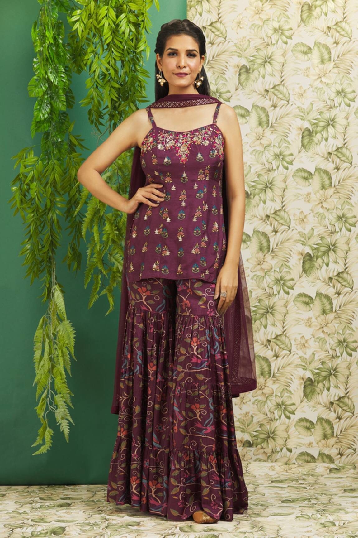Alaya Advani Printed Peplum Kurta Set