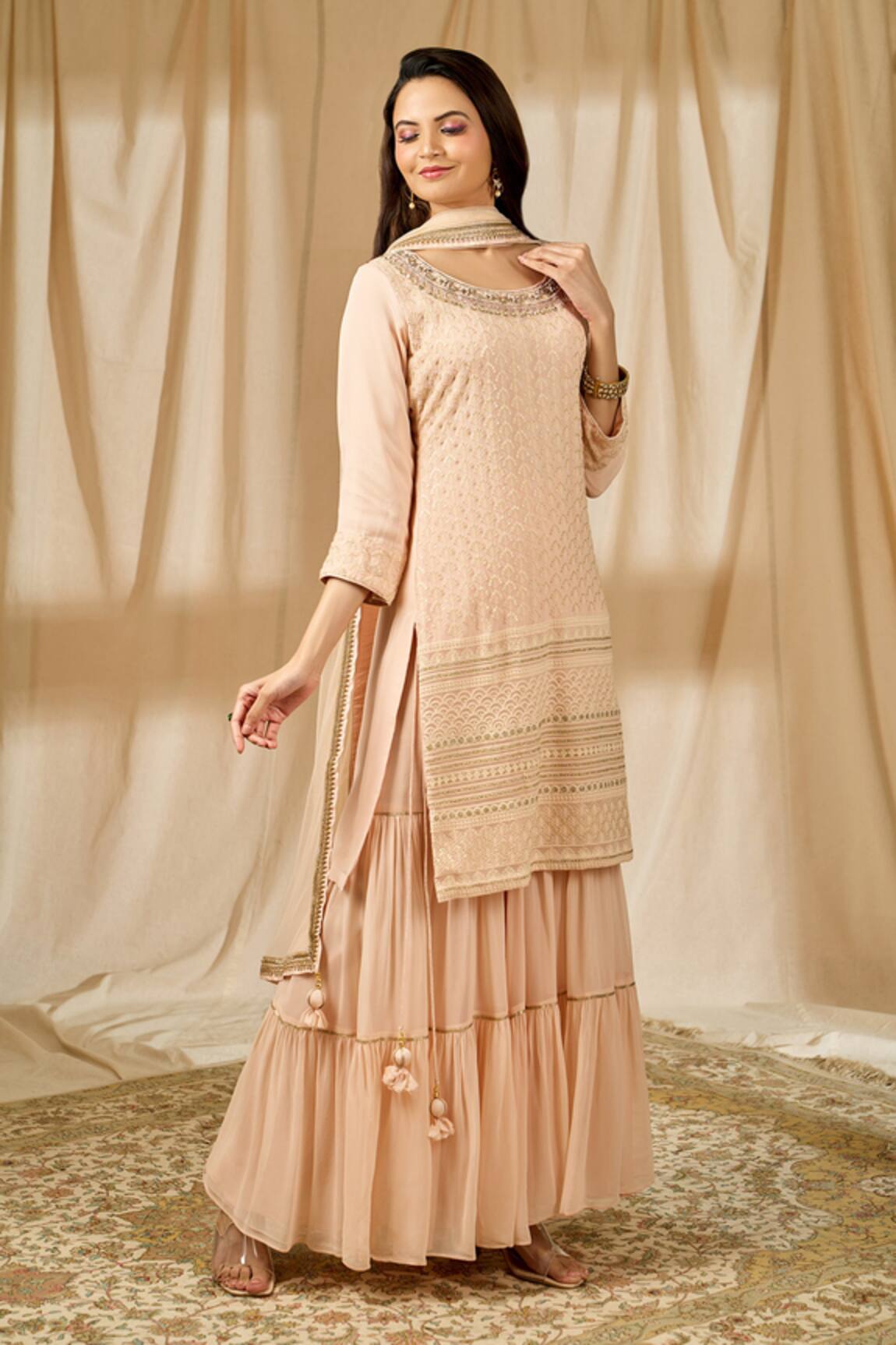 Alaya Advani Sequin Embroidered Kurta Set