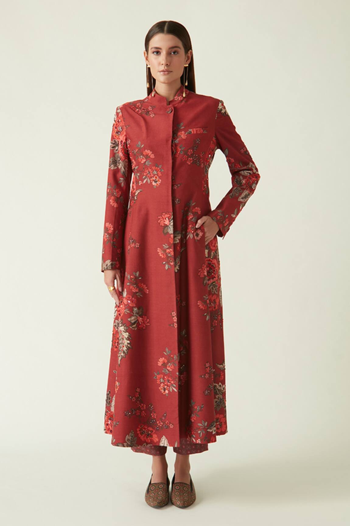 Payal Pratap Beratus Monga Silk Floral Print Jacket