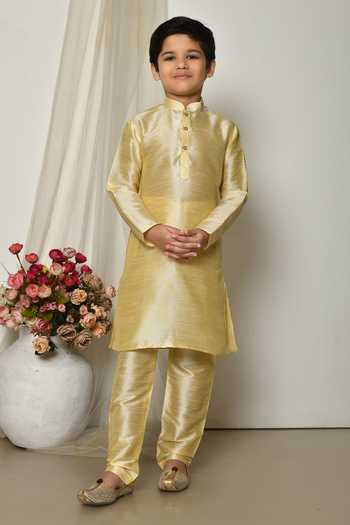 Petite Pomme Woven Straight Kurta With Pant 