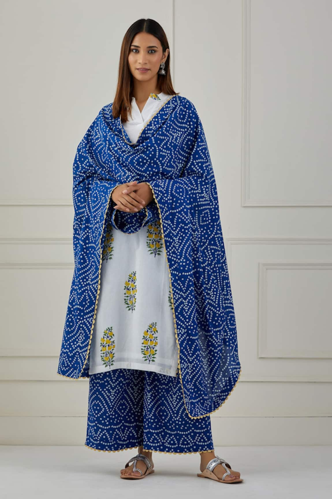 Musal Neel Printed Kurta Pant Set