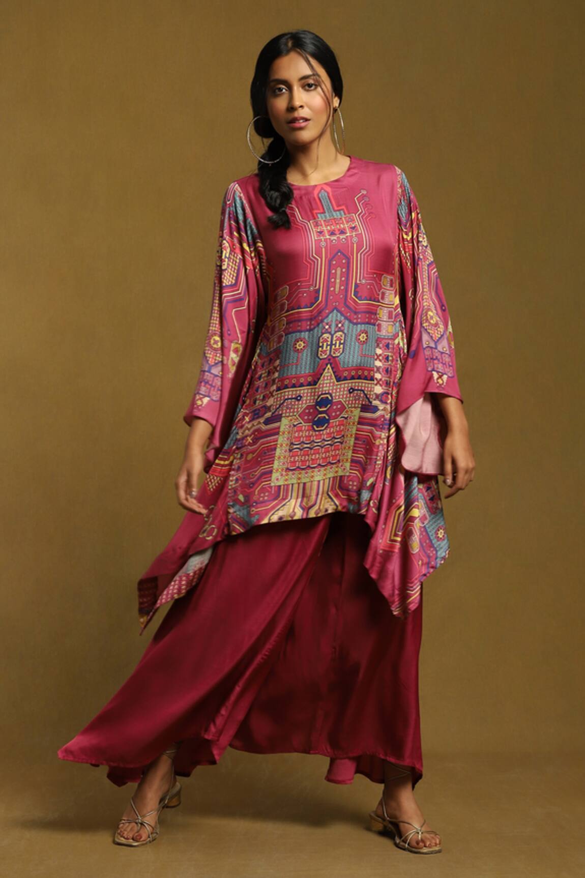 Ritu Kumar Printed Kaftan Kurta & Palazzo Set