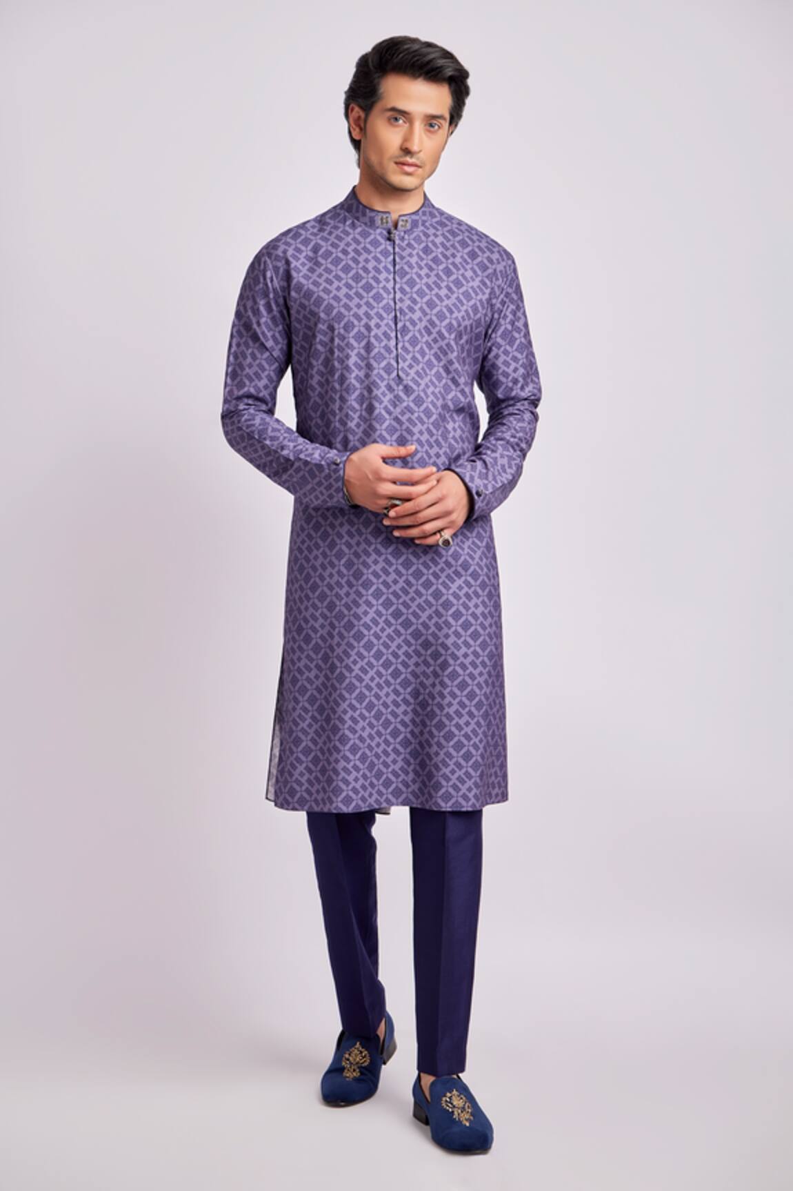 Bubber Couture Dimitry Medallion Print Kurta Set