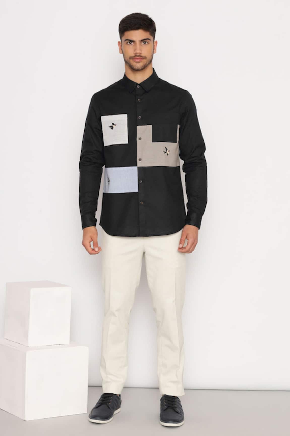 Lacquer Embassy Threadneedle Cotton Satin Shirt 