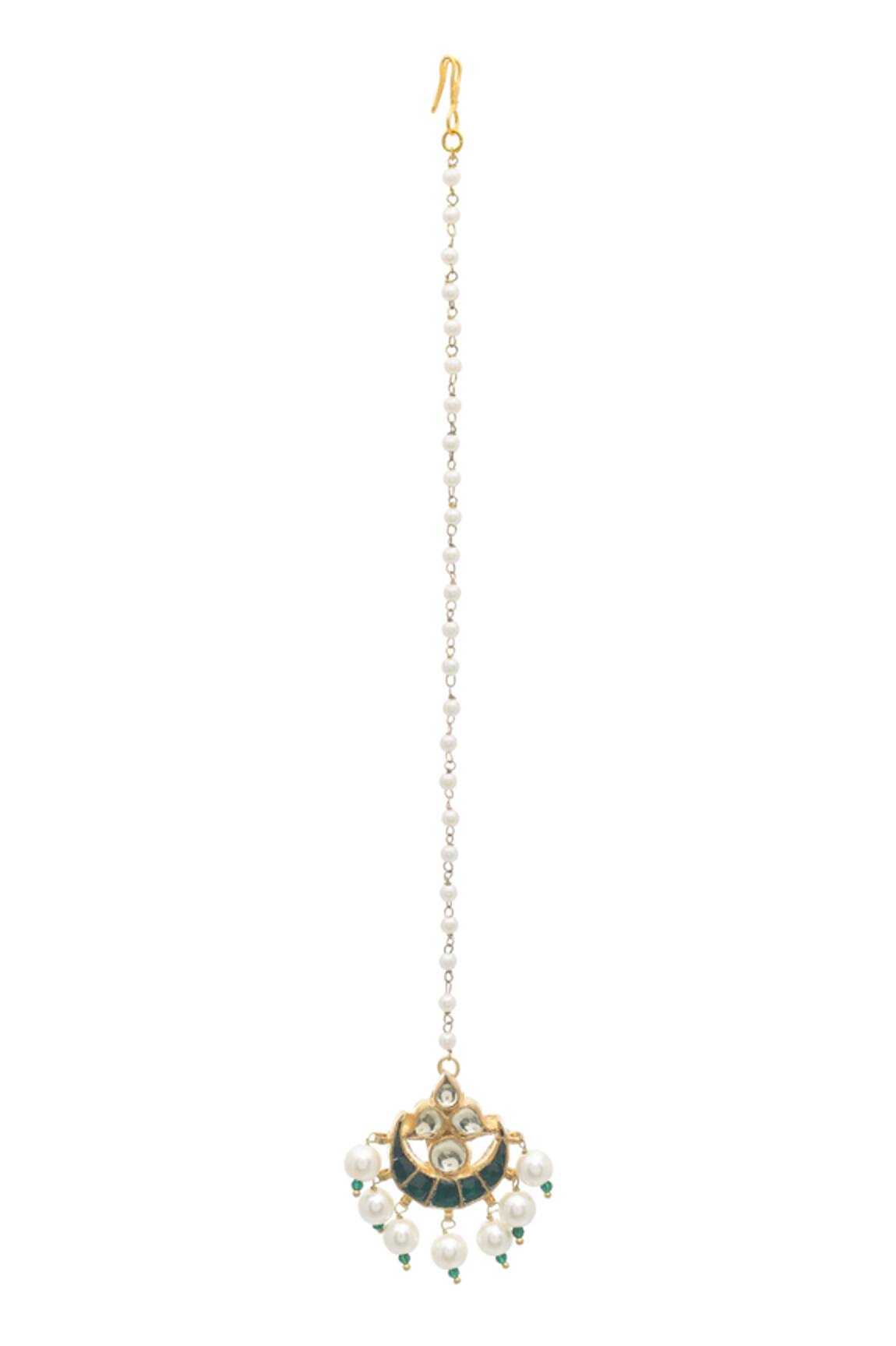 Maisara Stone Embellished Maangtikka