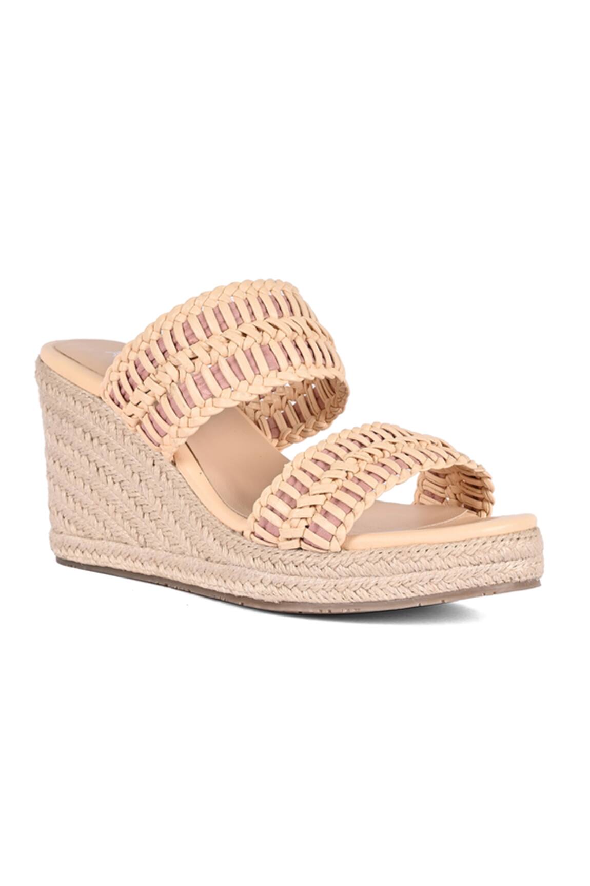 Vanilla Moon Nicoletta Handwoven Espadrille Wedges