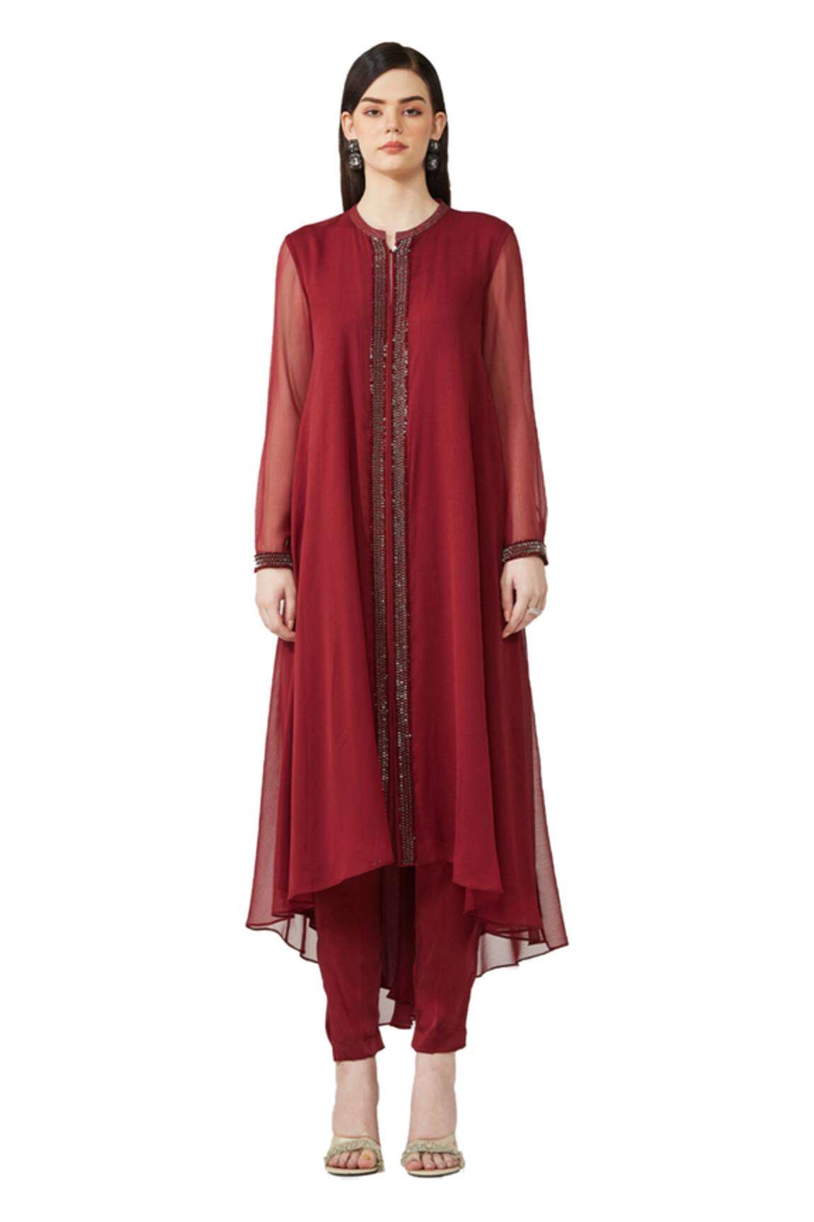 Rohit Gandhi + Rahul Khanna Hared Embellished Kurta & Pant Set