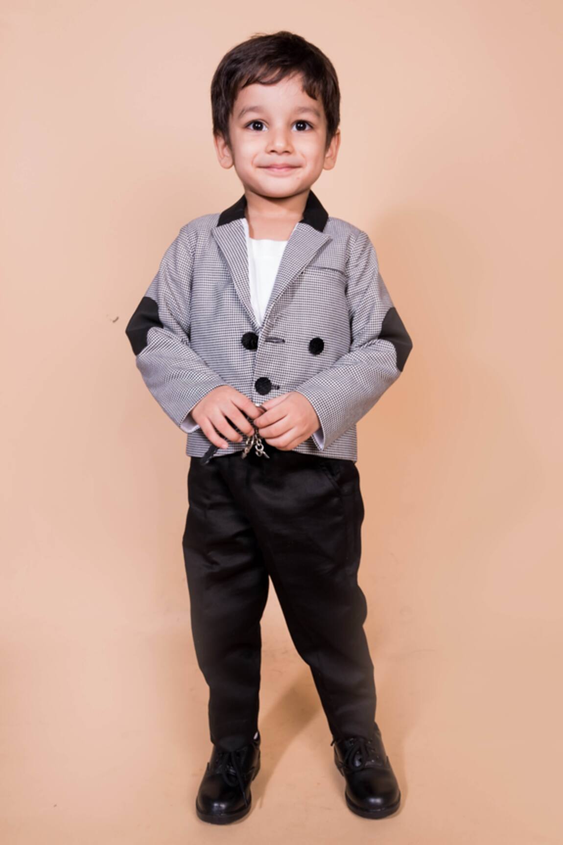 Toplove Checkered Pattern Blazer