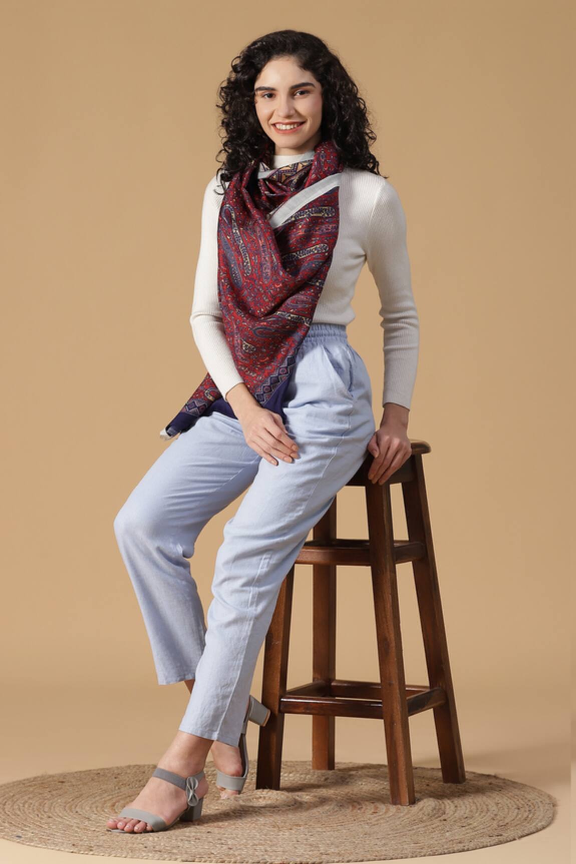 Shingora Paisley & Floral Print Stole