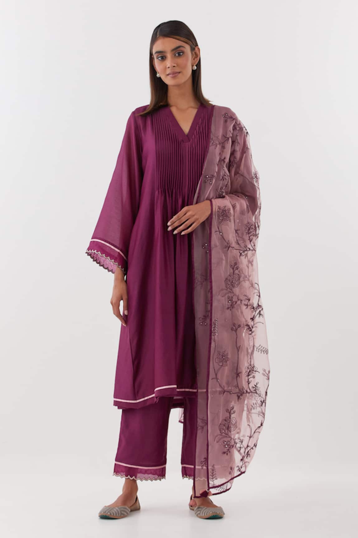 Amisha Kothari Baghban Pintuck Bodice Kurta Set