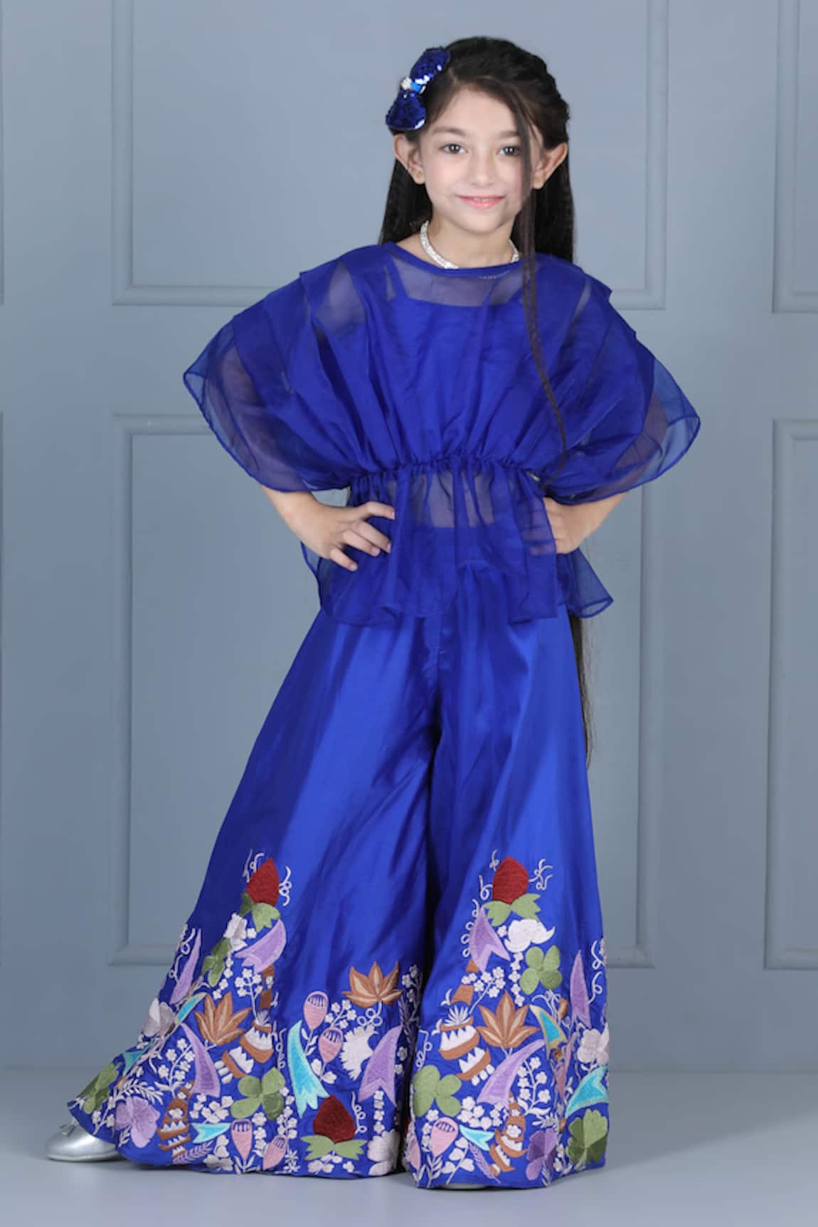 The Little Celebs Pleated Top & Palazzo Set 