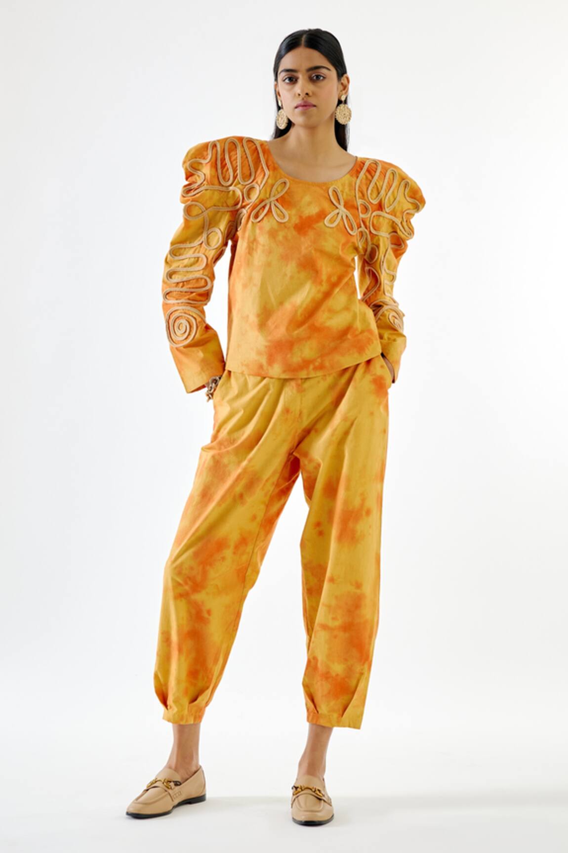Echostudio Sunset Tie Dye Cropped Pant 