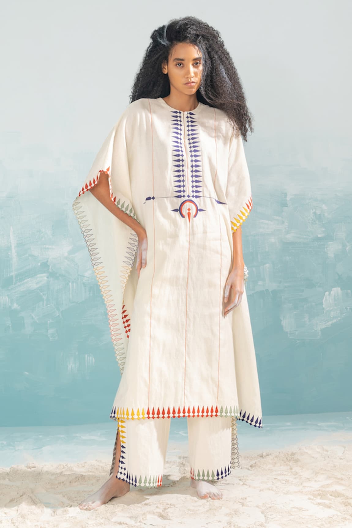 Ikai Nile Multi-Applique Kaftan