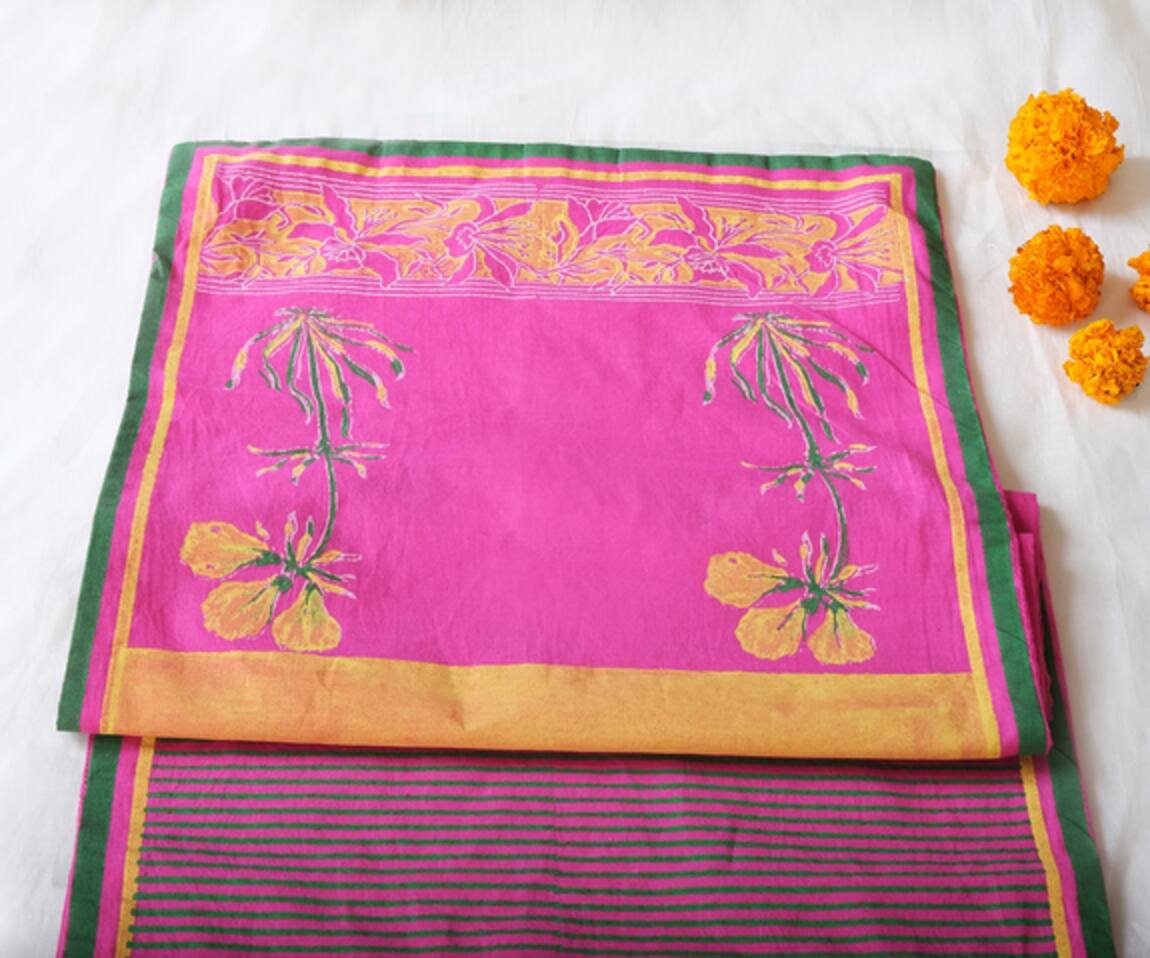 Inheritance India Floral Hand Block Print Table Mat
