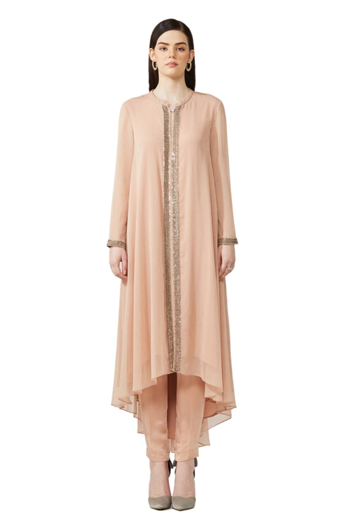 Rohit Gandhi + Rahul Khanna Placket Embellished Kurta & Pant Set