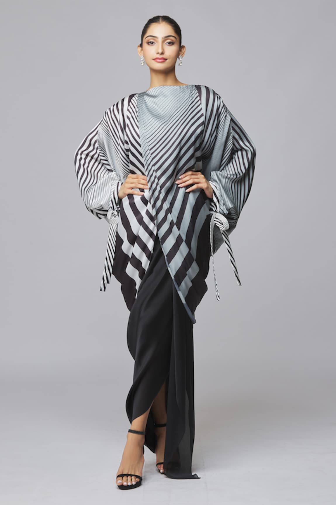 Amit Aggarwal Striped Asymmetric Top