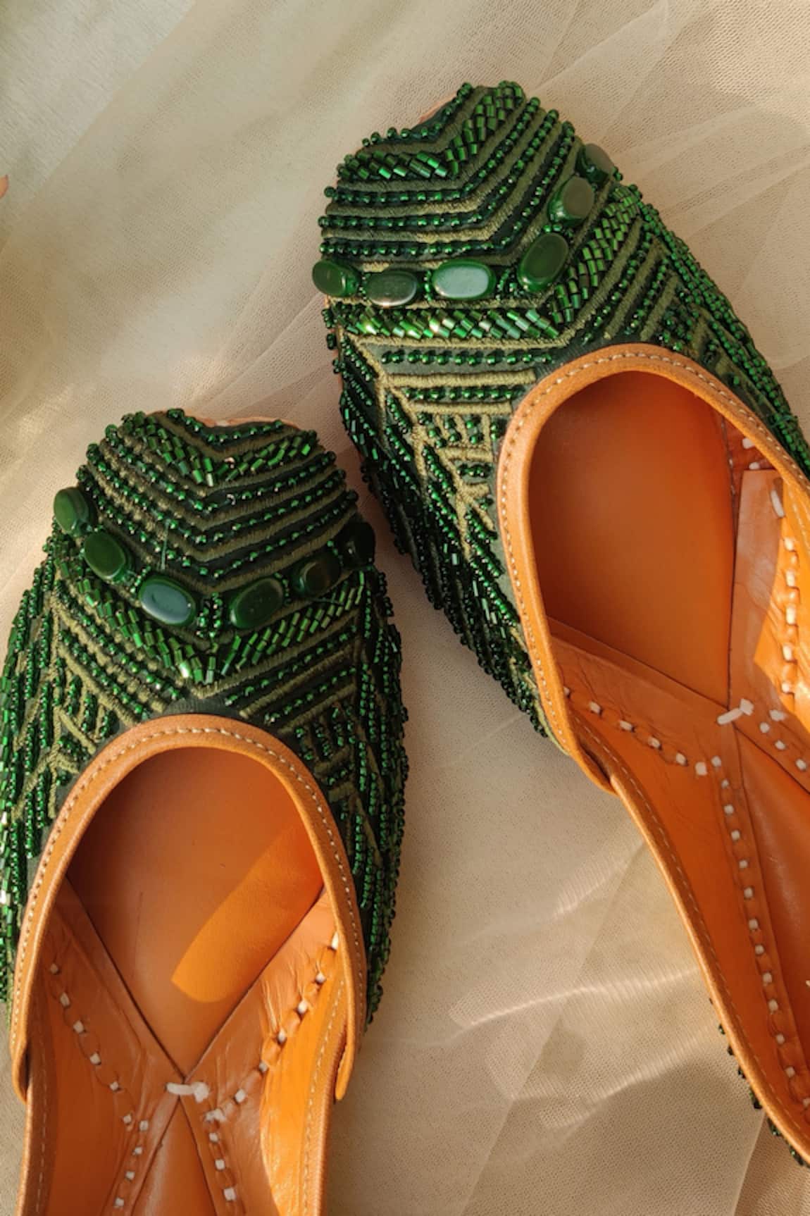 House Of Vian Samara Embroidered Juttis