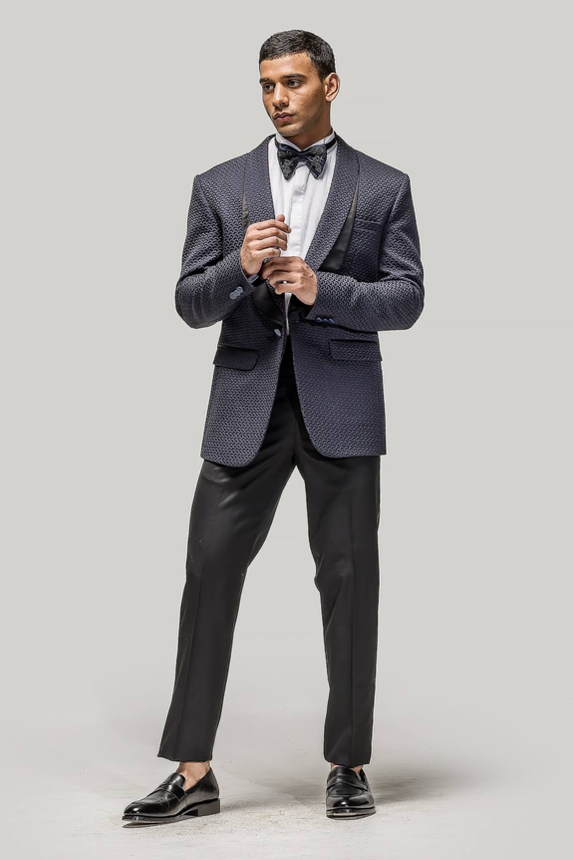 Asuka Geometric Pattern Blazer & Trouser Set