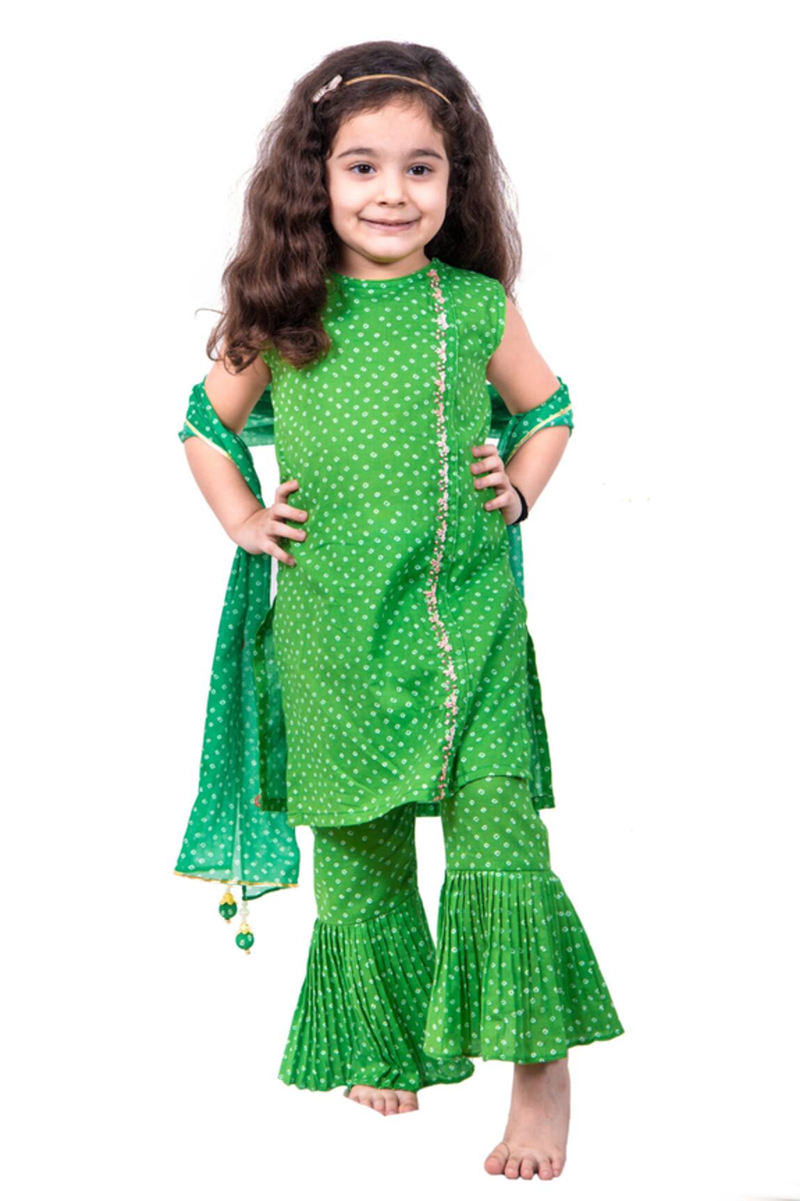 Vivedkids Printed Kurta Sharara Set