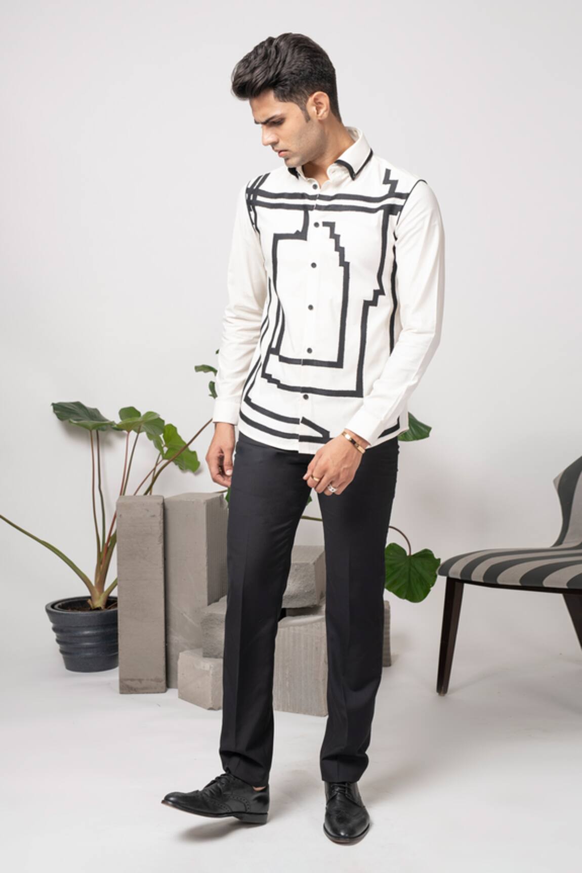 Abkasa Maze Embroidered Shirt