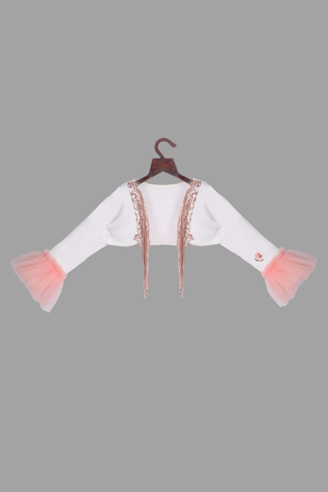 PinkCow Sequin Tassel Embellished Shrug