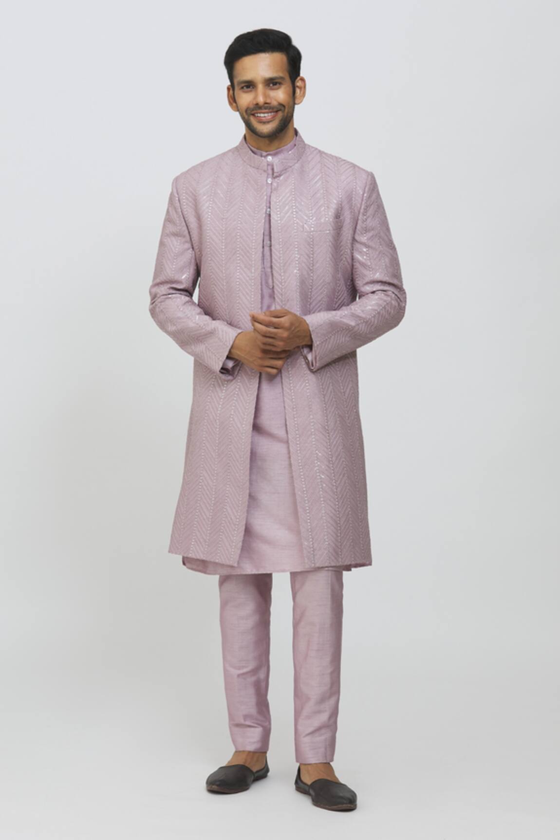 Priti Sahni Embroidered Sherwani Pant Set