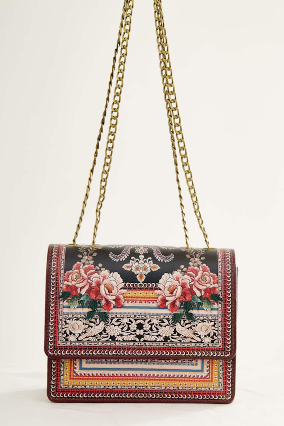 The Garnish Company Yuki Japanese Floral Print Sling Bag