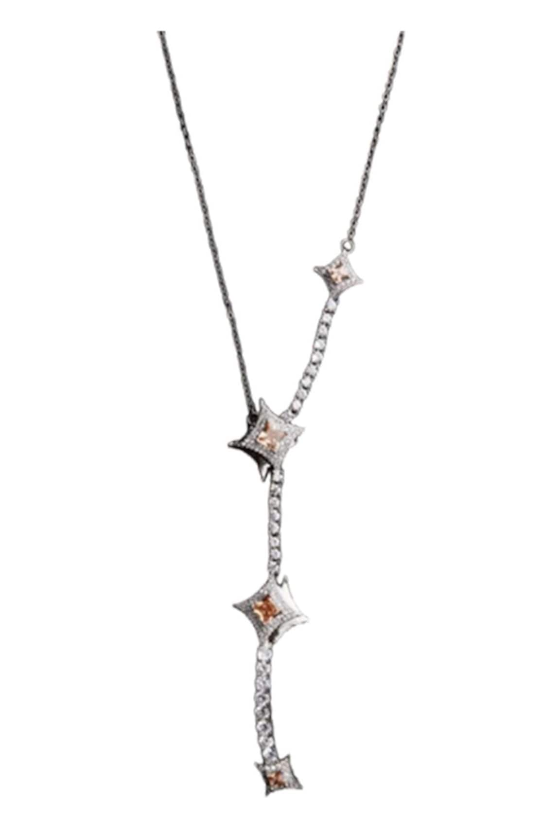 Mozaati Amy Cubic Zirconia Embellished Layered Necklace