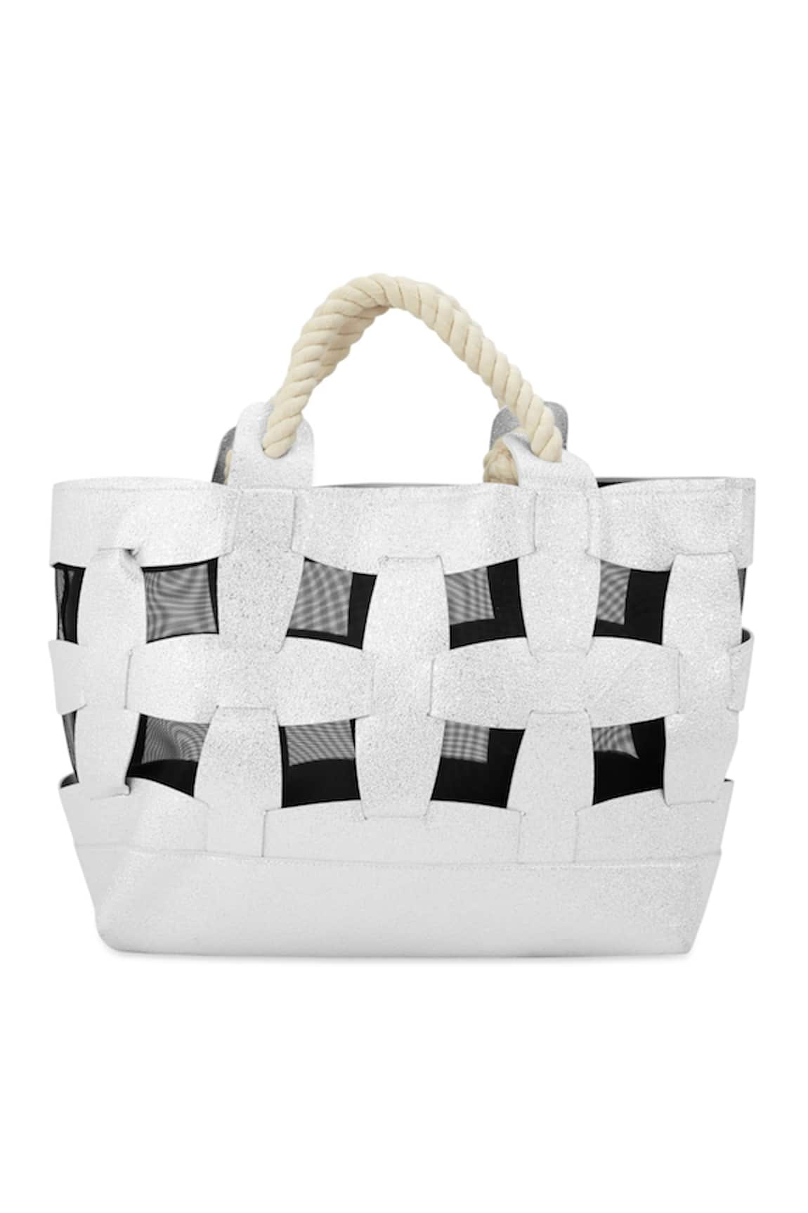 TROV Trellis Leather Handmade Tote Bag