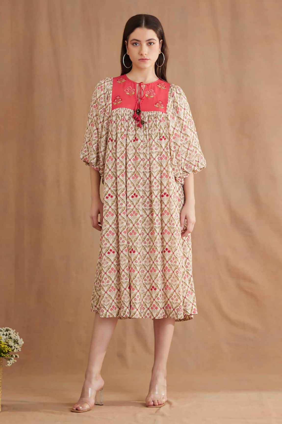 Nikasha Mughal & Floral Print Dress 