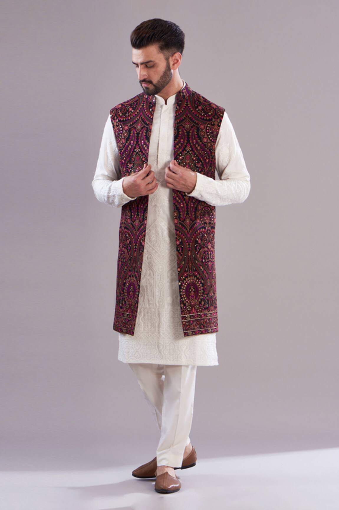 Kasbah Kalamkari Long Open Shrug