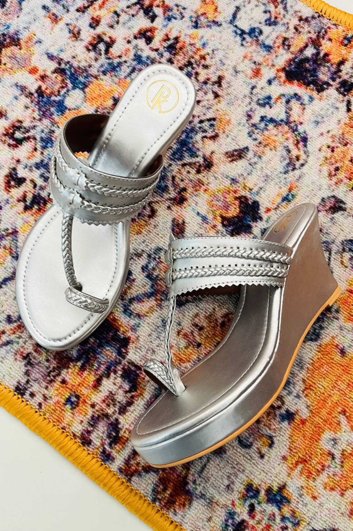 Preet Kaur Faux Leather Kolhapuri Wedges