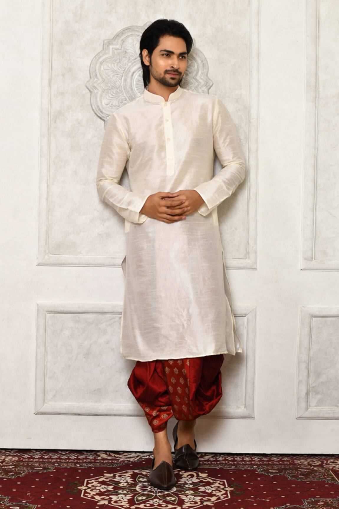 Nazaakat by Samara Singh Abstract Print Dhoti Pant