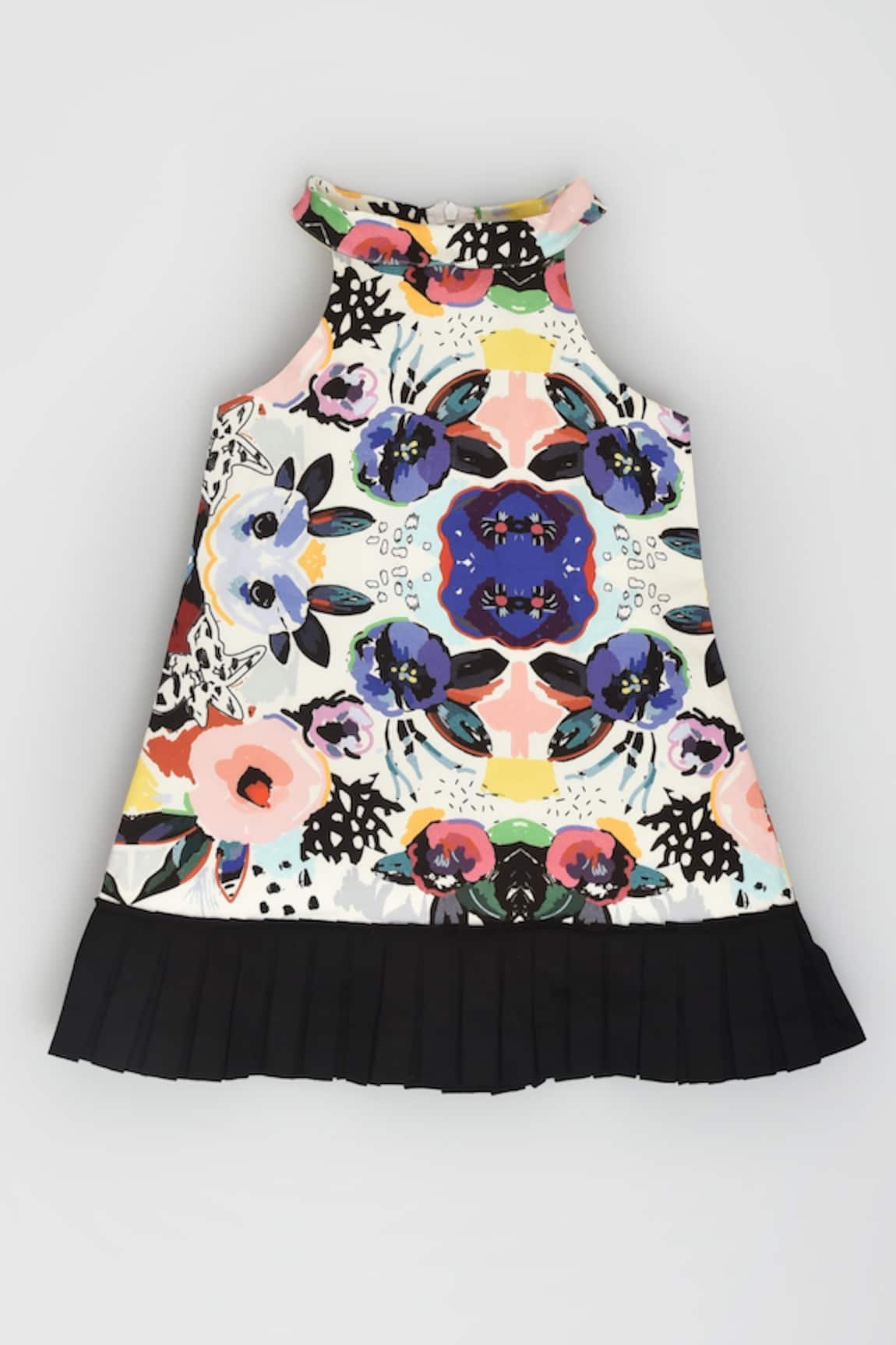 LA Dee DA Abstract Floral Print Dress