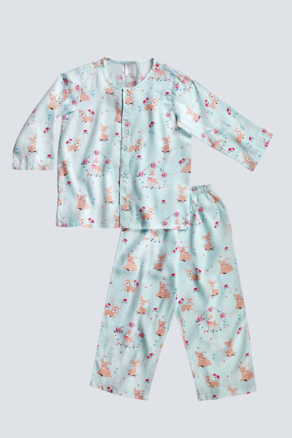 Nigh Nigh Bambi Print Night Suit Set